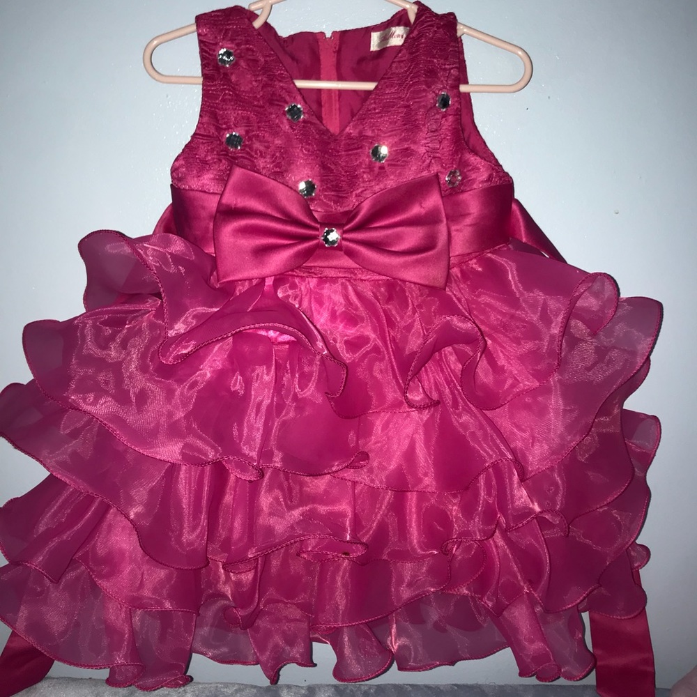 Fuchsia dress size 6-12 months